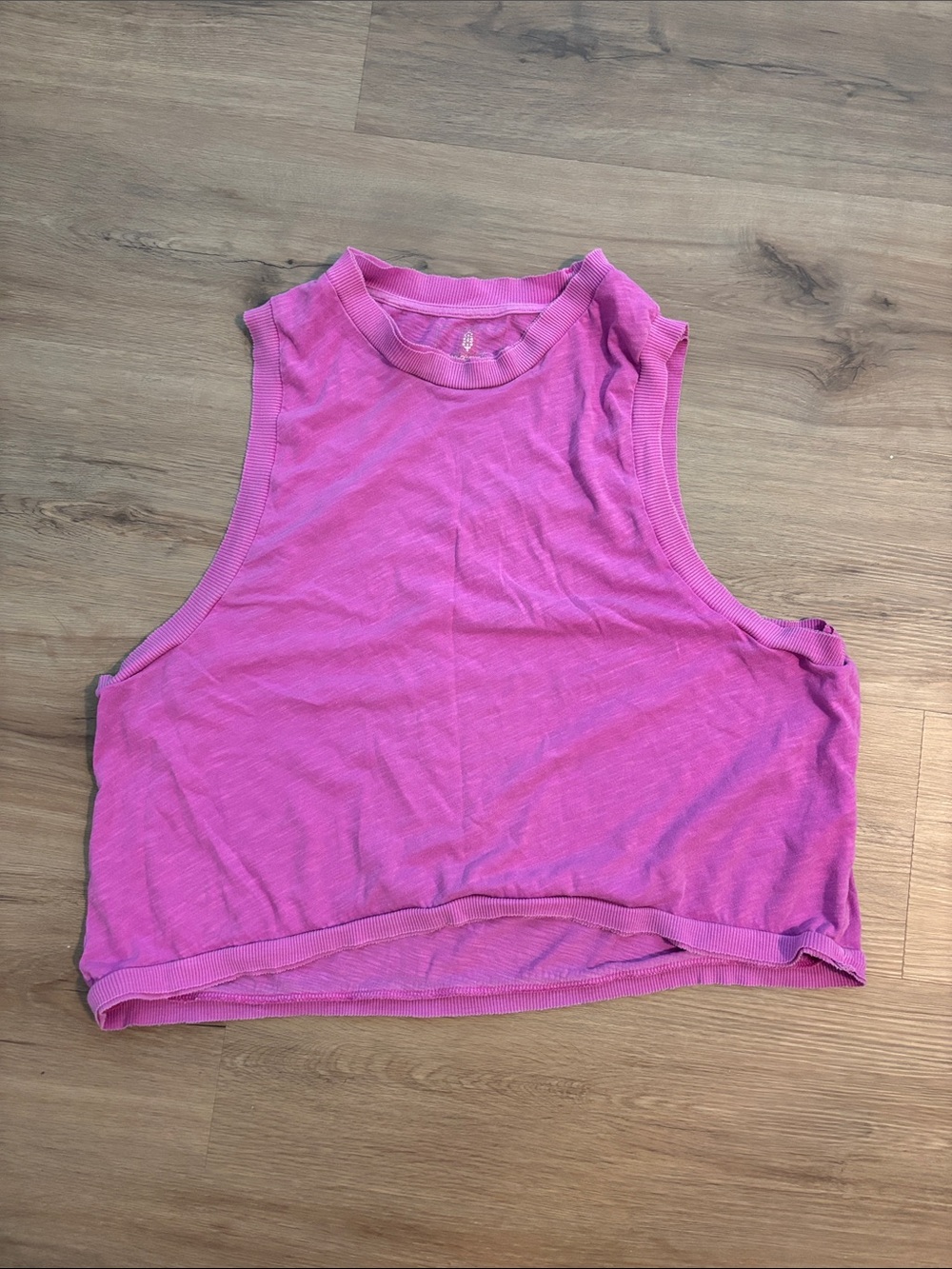 Women's Pink Cropped Tank Top